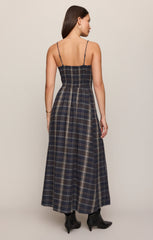 Evermore Plaid Flannel Midi Dress