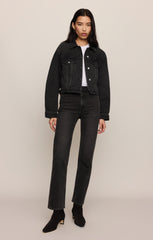 Daily Cropped Denim Jacket