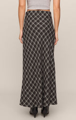 Europa Plaid Maxi Skirt