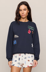 Boyfriend Patch Sweatshirt