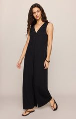 Solace Textured Slub Jumpsuit