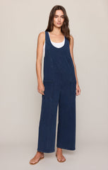 Dream All Day Knit Denim Overall