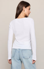 Albany Waffle Snap Front Top