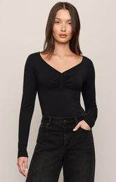 No Regrets Ruched Long Sleeve Top