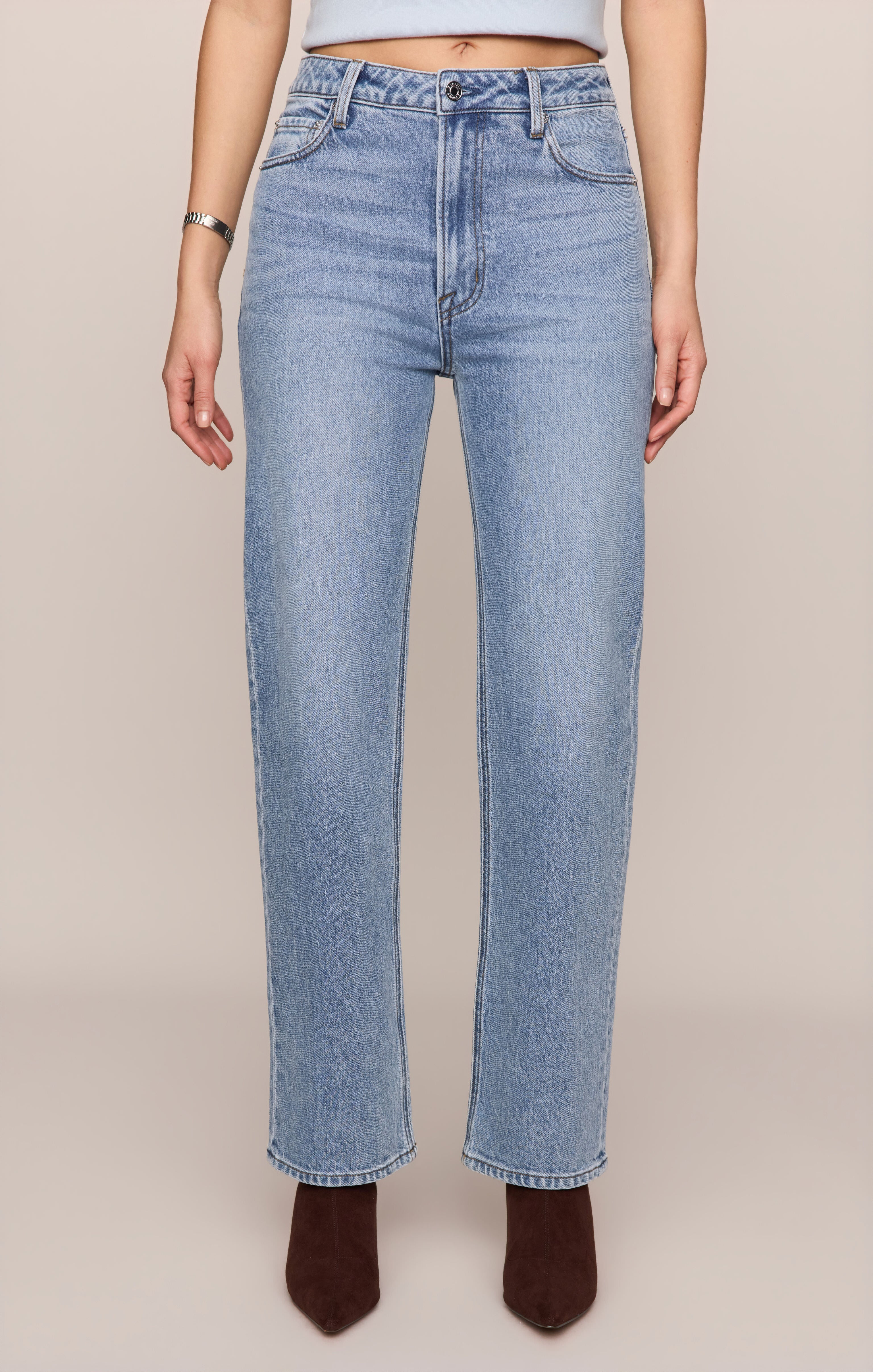 The Muse High-Rise Straight Denim