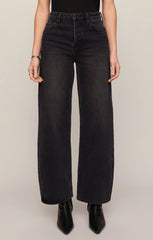 The Show Off High-Rise Bowed Denim