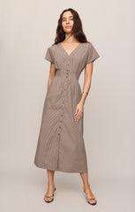 Sanna Gingham Maxi Dress
