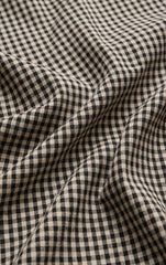 Merit Cropped Gingham Linen Top