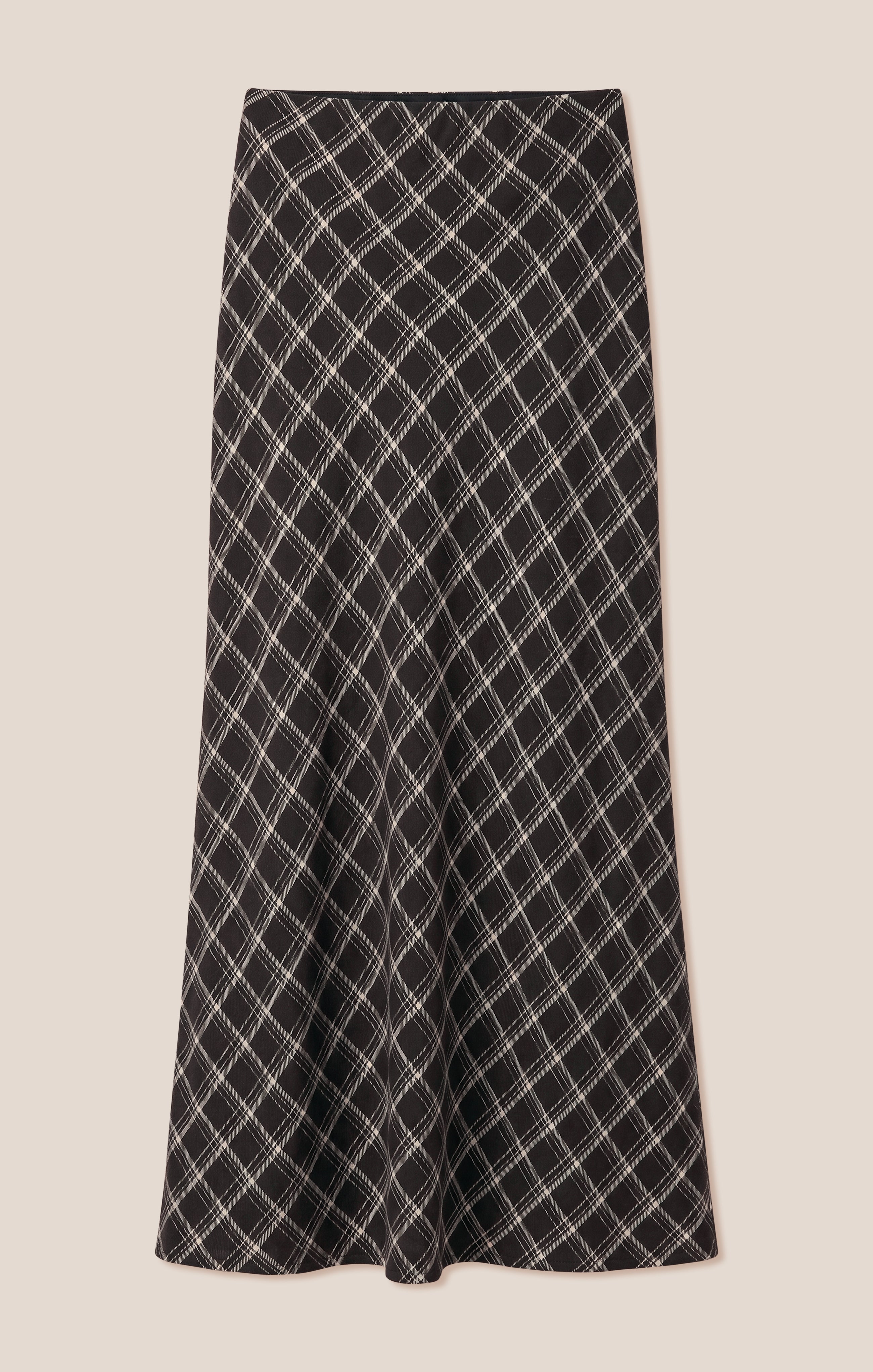 Europa Plaid Maxi Skirt