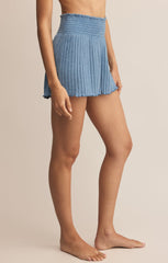 Dawn Smocked Silky Rib Short