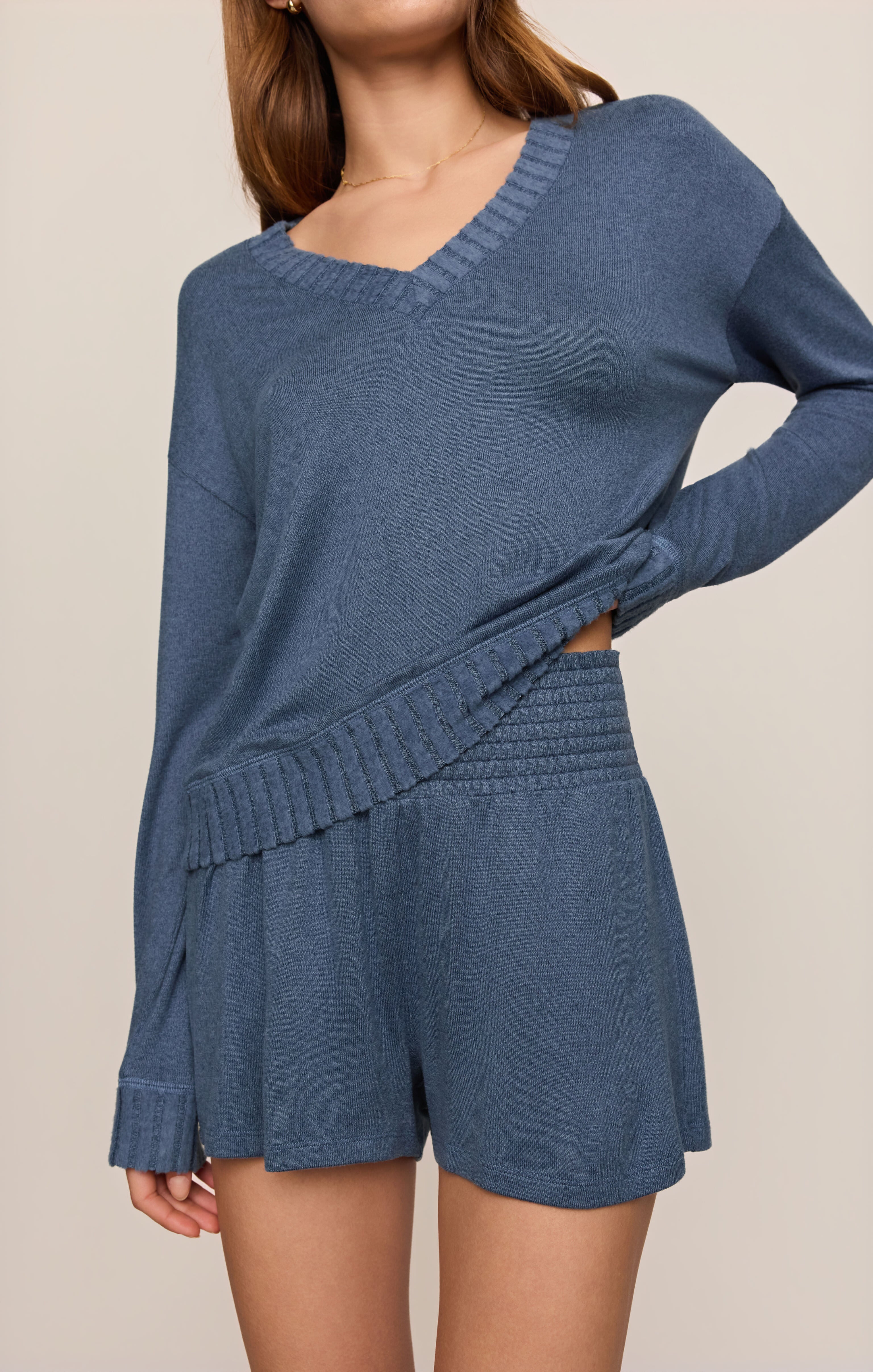 Dawn Smocked Soft Knit Short