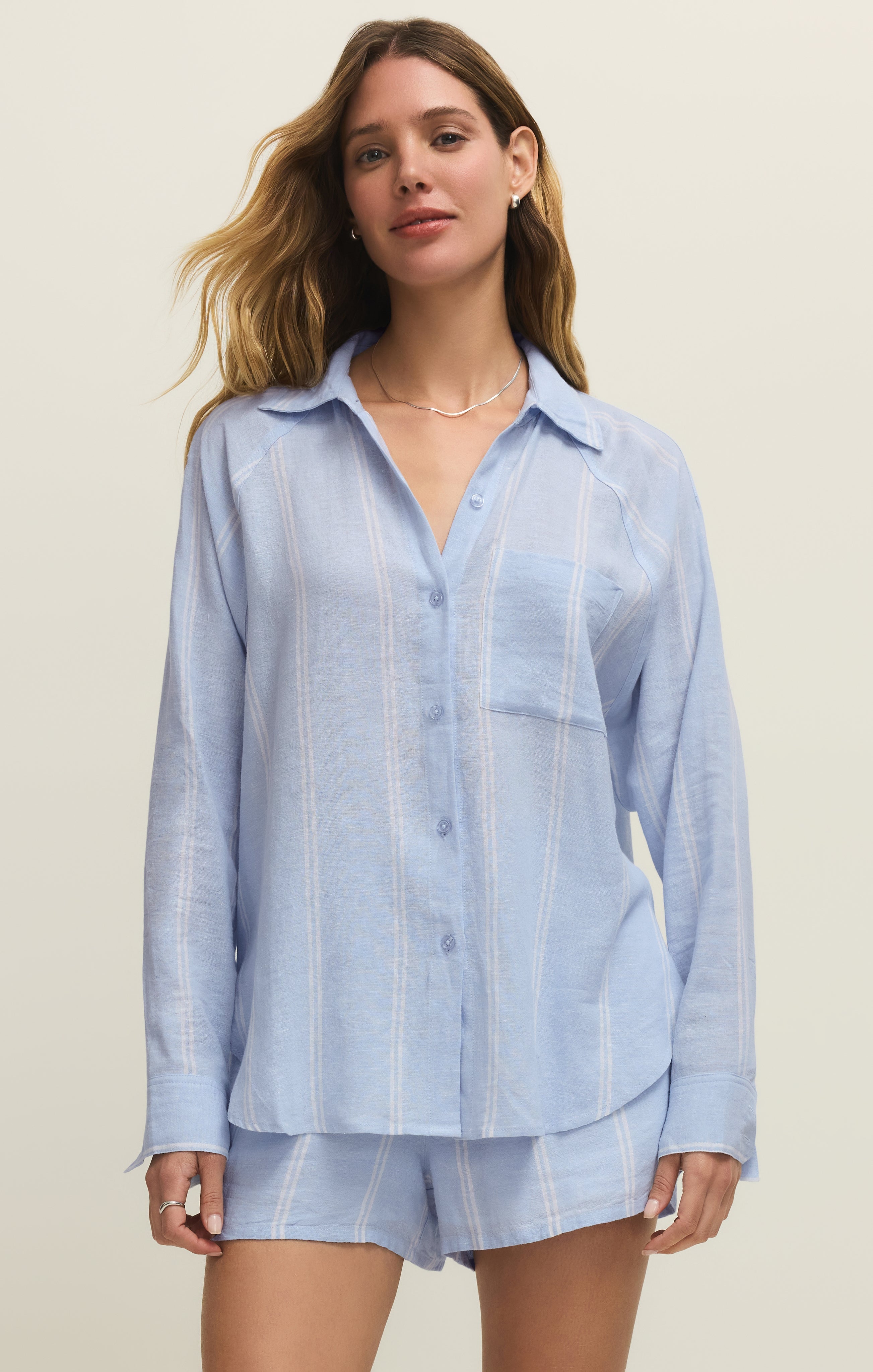 The Perfect Linen Striped Top