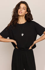 Sway Textured Cropped Tee