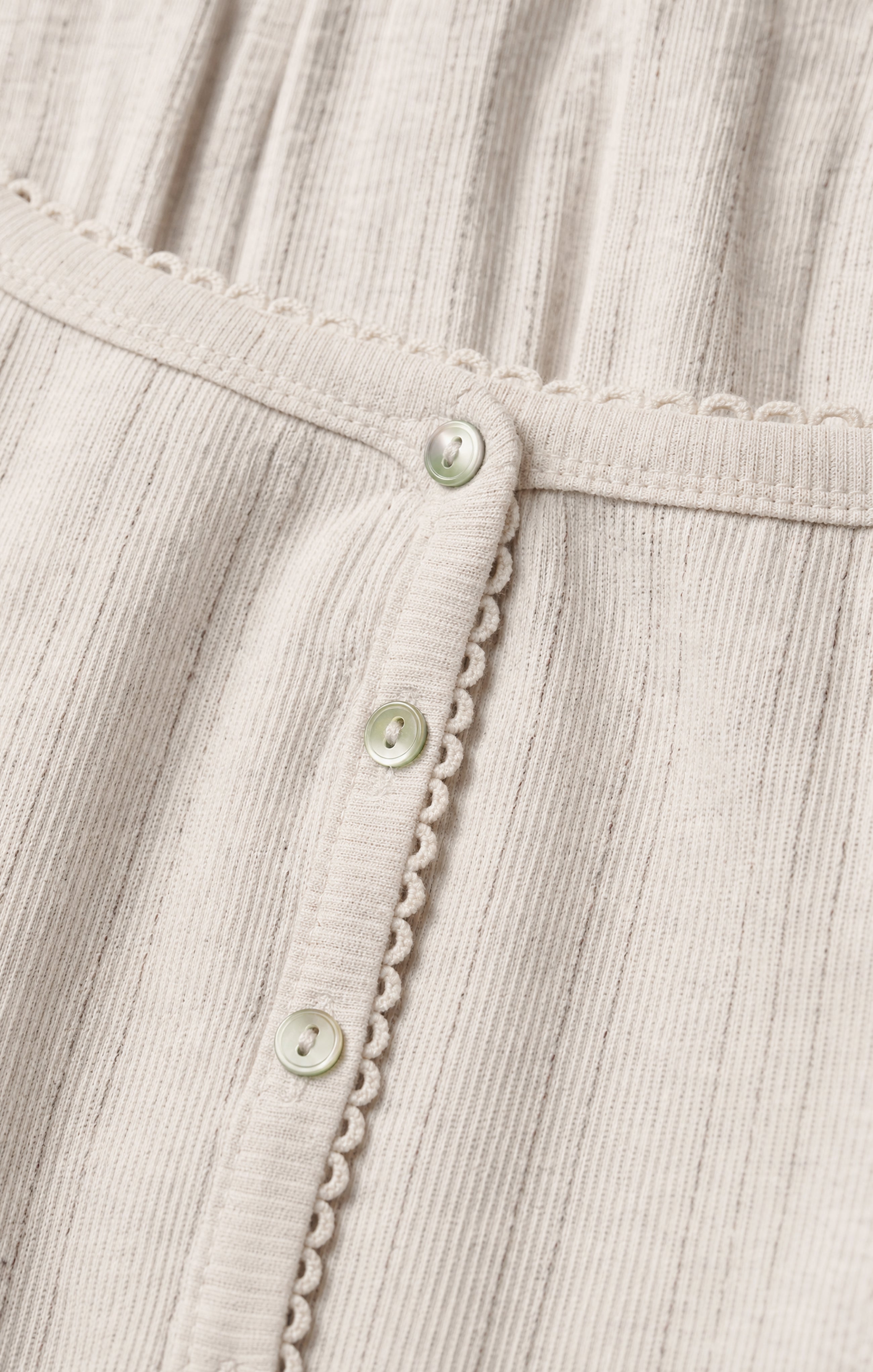 Audri Pointelle Henley Top