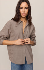 On Duty Gingham Button Up Shirt