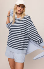 Everyday French Terry Striped Crew