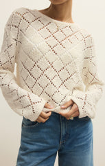 Hullen Diamond Crochet Sweater