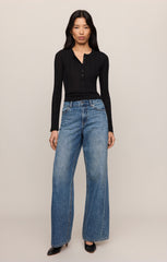 Rowena Fine Knit Henley